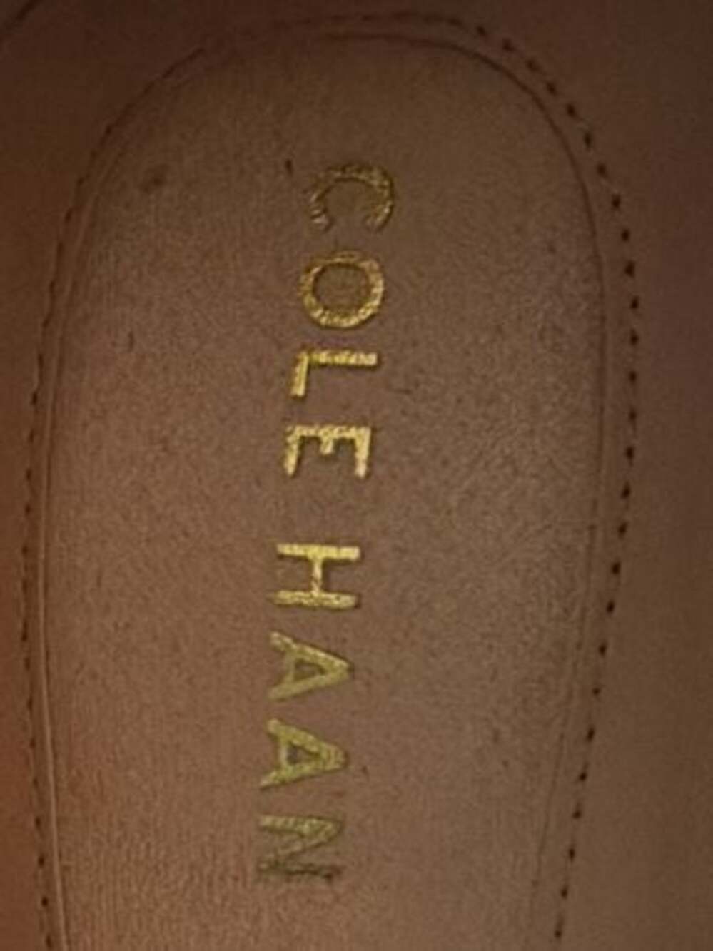 Size 7 Cole Haan Navy Blazer Suede Pointed Toe Kitten Heel Pumps - Picture 4 of 6